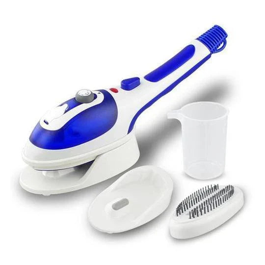 Versatile Handheld Steam Iron with Powerful 1000W Heating, Ergonomic Grip, and Dual-Voltage Compatibility