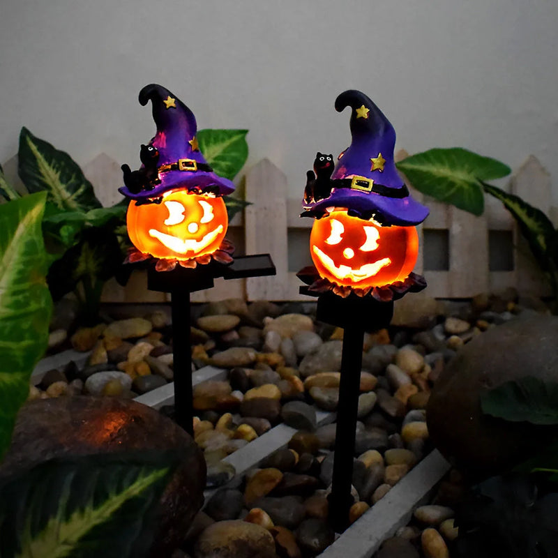 GiftHomen UK Solar-Powered Halloween Pumpkin Lanterns for Garden Decoration