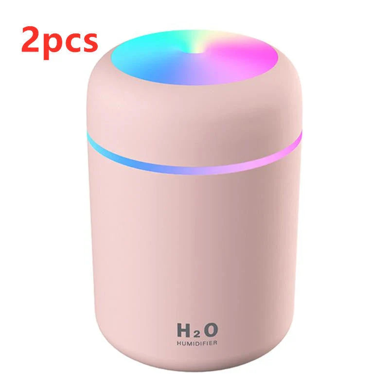Mini USB Humidifier with Soothing Mist, Quiet Operation, and Automatic Shut-Off for Bedrooms