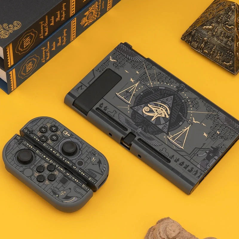 Mysterious Egypt themed Nintendo Switch Protective Shell with grip controller
