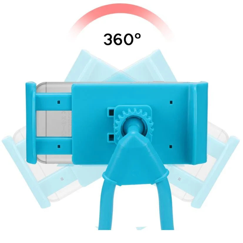 Premium rotatable smartphone holder with 360-degree adjustable viewing angle, universal compatibility, and durable construction