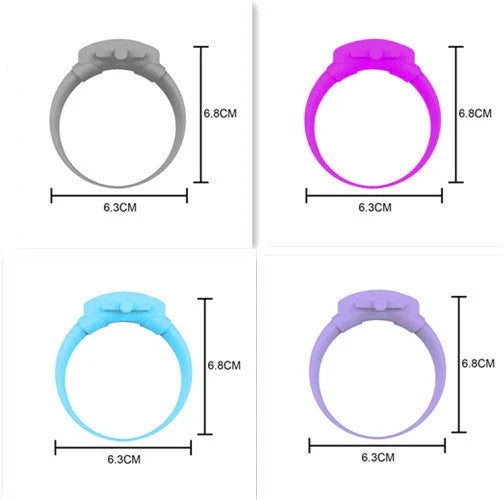 Premium wearable hand sanitiser dispenser bracelet in various colours, made with durable silicone TPU material