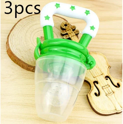 Versatile silicone pacifier with secure design to provide a safe and comfortable feeding experience for babies
