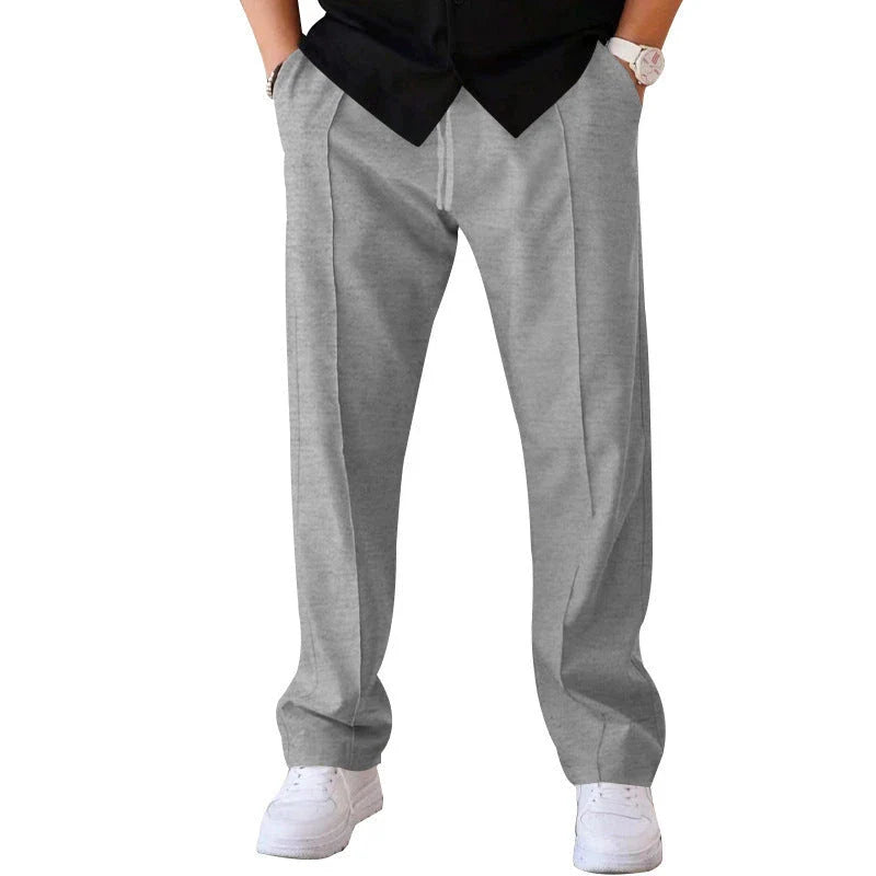Comfortable drawstring waist casual pants for men in various colors and sizes