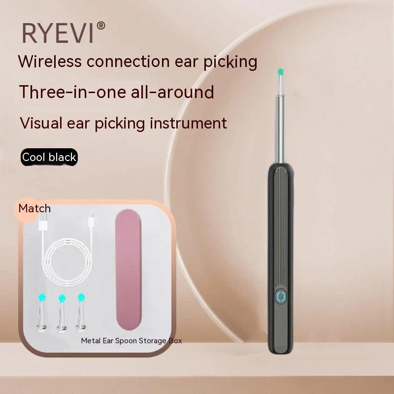 HD Wireless Smart Endoscope with Luminous Ear Pick for safe ear cleaning