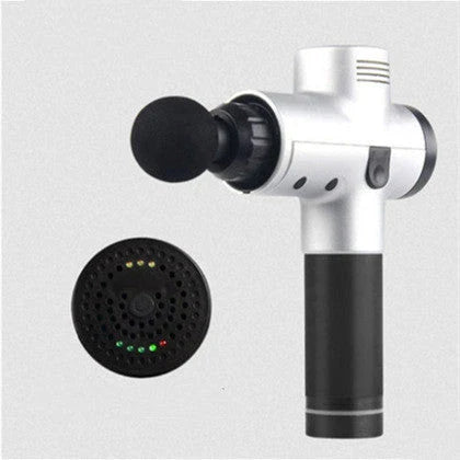 Premium deep tissue massage gun with interchangeable heads and whisper-quiet operation for relaxing muscle therapy