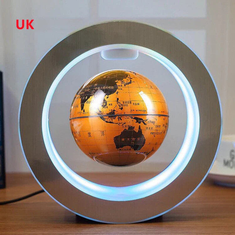 Mesmerising Magnetic Levitating Globe with LED Light Display, Floating World Map Decoration