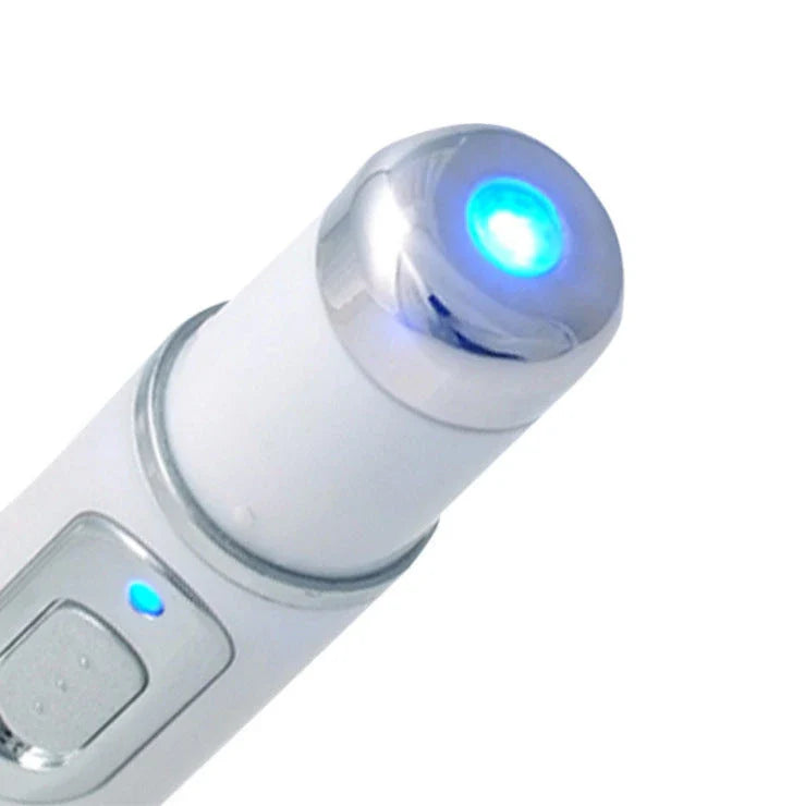 Portable Skin Reviving Laser Pen with Blue Light Therapy and Massage for Acne, Wrinkles, and Dark Circles