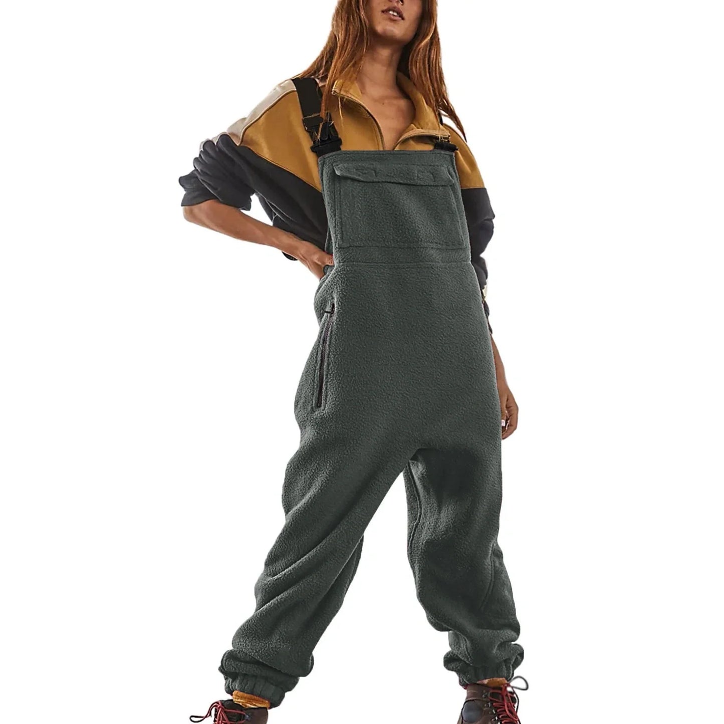 Premium Workwear Jumpsuit in Cosy Polar Fleece - Versatile Office Attire in Multiple Colours