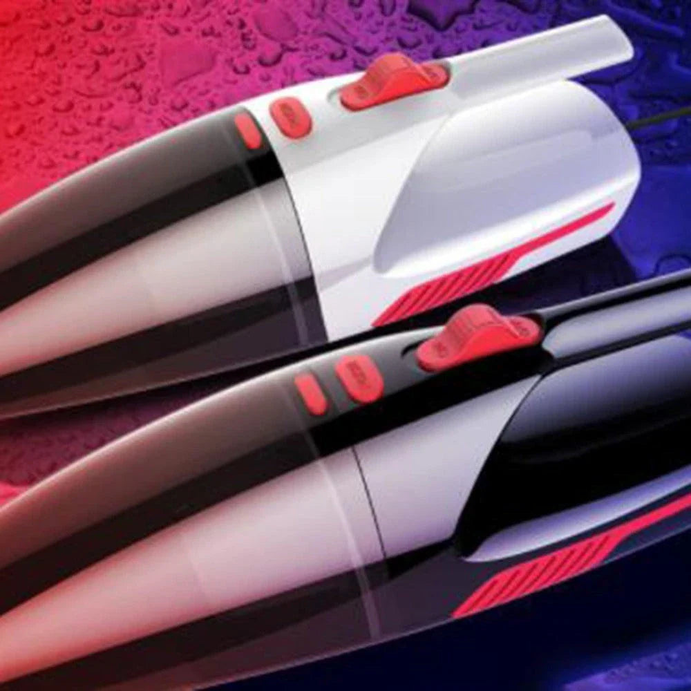 Powerful handheld vacuum cleaner with attachments for cleaning small car interiors