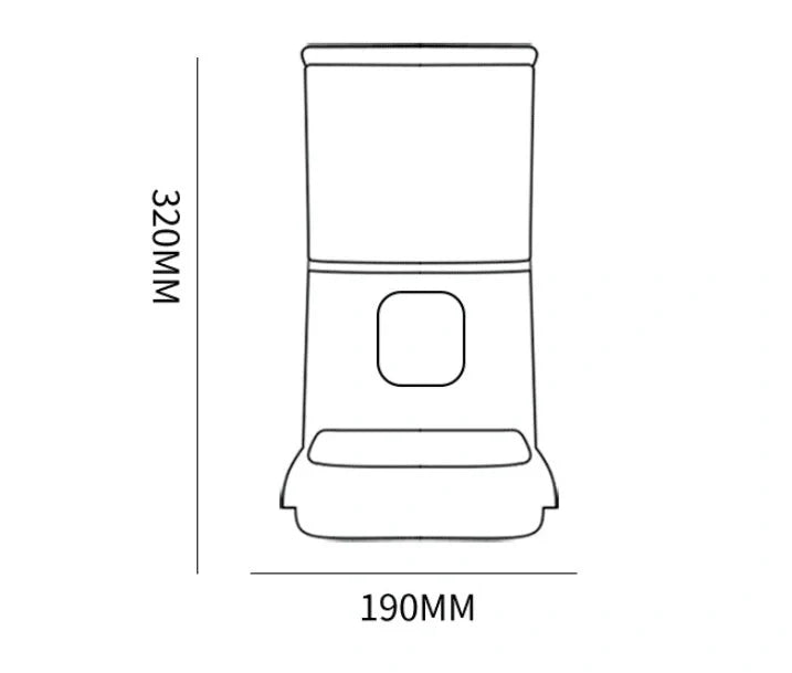 Smart WiFi Pet Feeder with voice recording and app control for cats and dogs