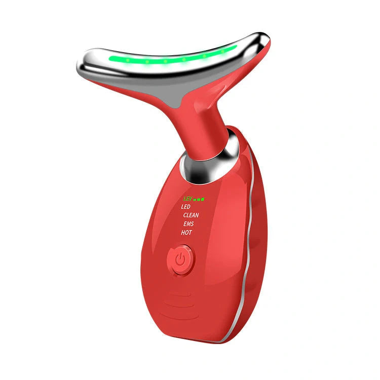 LED Photon Therapy Face & Neck Massager for skin tightening and anti-aging