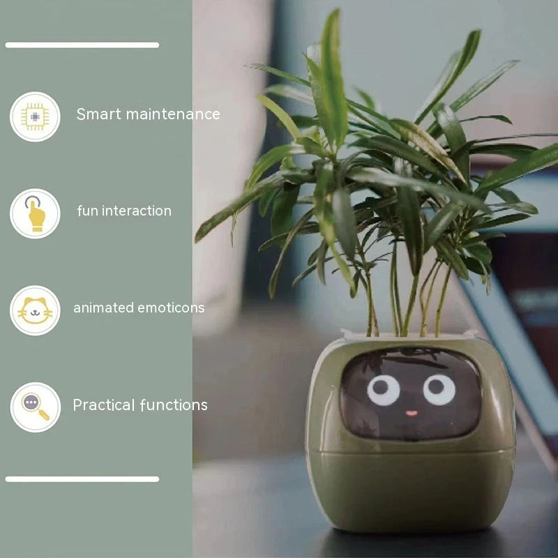 Smart Planter with AI and 7 sensors for easy plant care in various colours