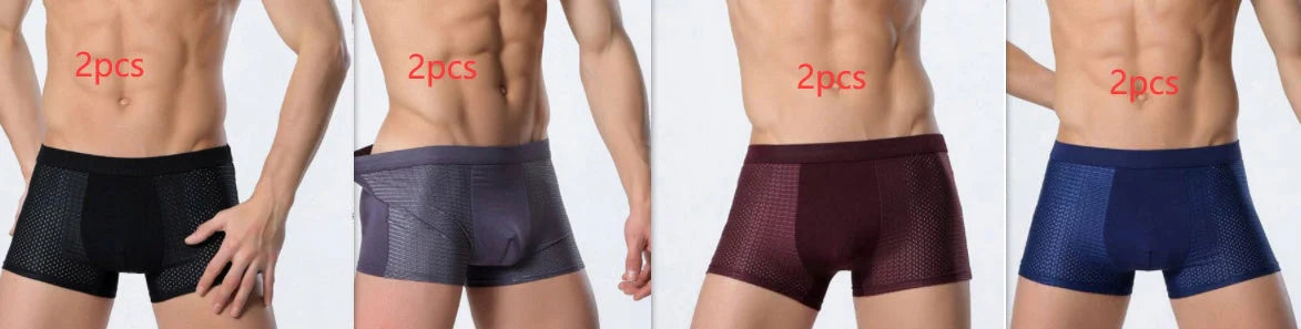 Premium modal mesh boxers in various colors and sizes
