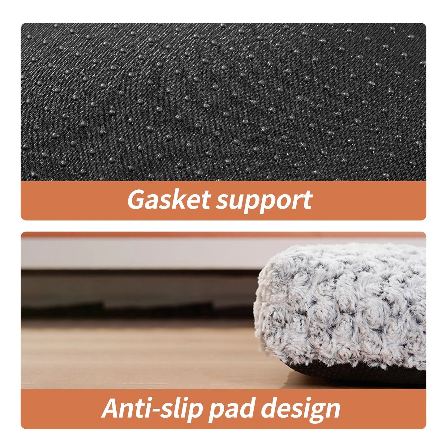 Plush, cushioned dog beds with rose velvet exterior and soft, supportive cotton filling, providing cozy and comfortable sleeping for medium to large dogs