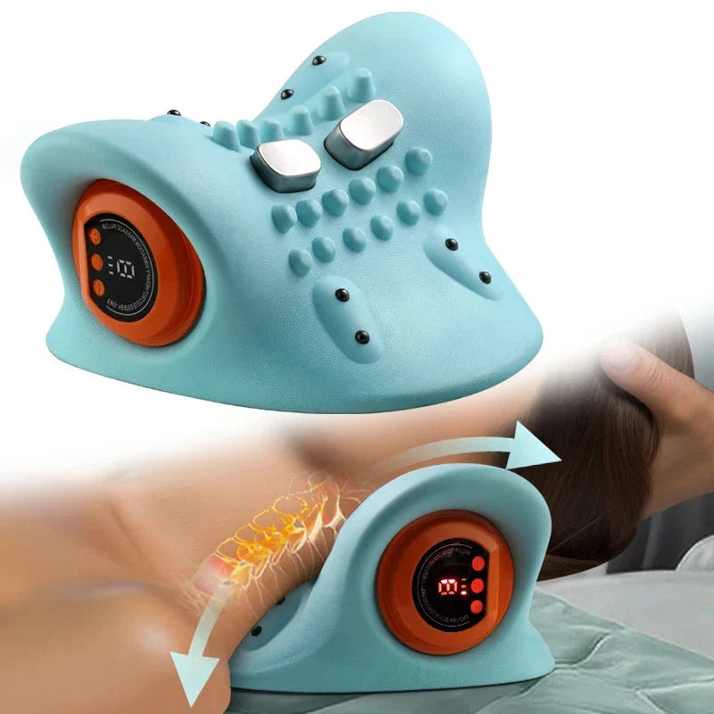Therapeutic Neck Massager with adjustable massage settings and heating function for relieving neck pain and tension