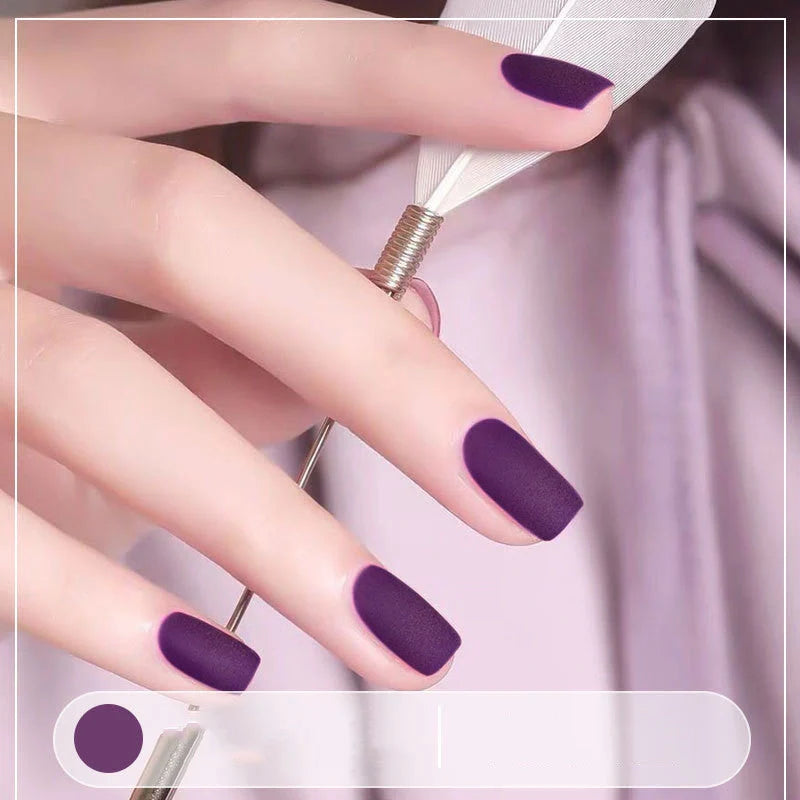 Matte nail polish in various colours showcasing fast-drying and long-lasting formula