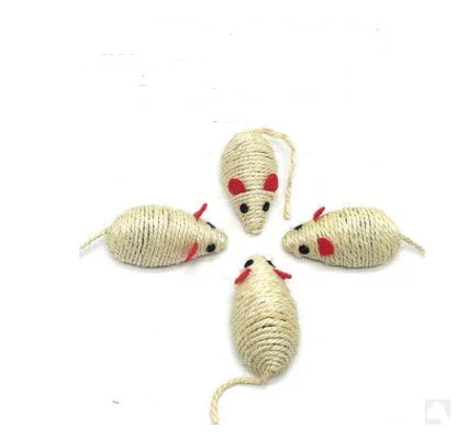 A handcrafted cat toy made from solid wood and natural materials, featuring a feather-on-a-stick design to captivate and engage your feline friend.