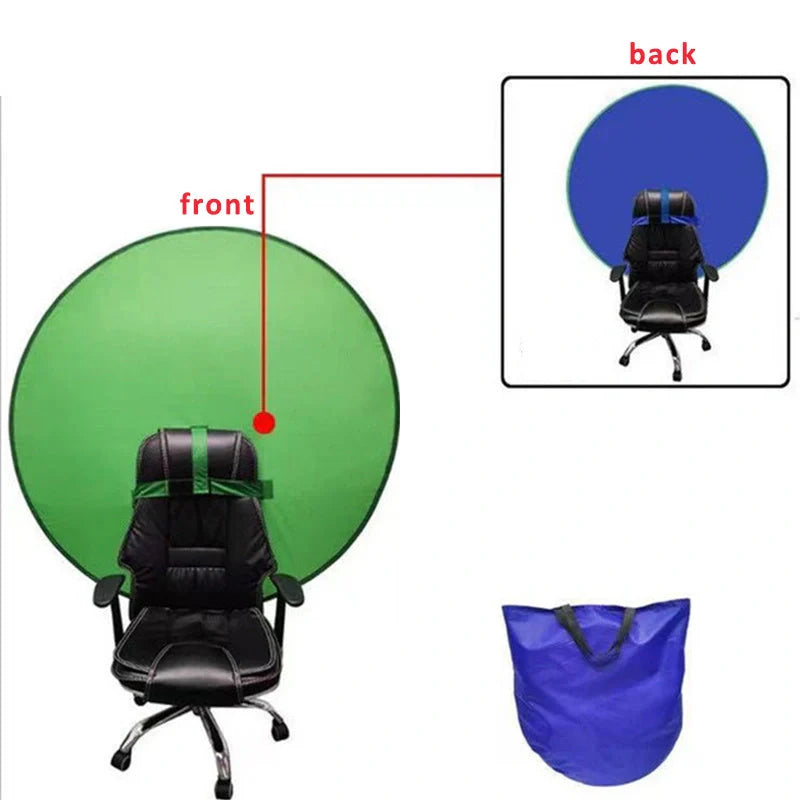 Green screen background board for photography with foldable design and steel spring frame