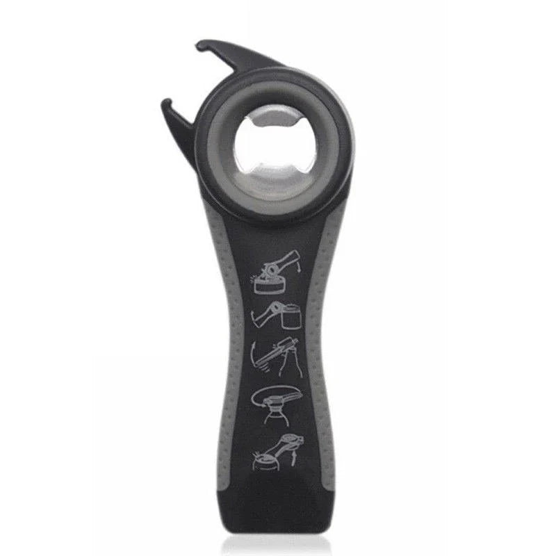 Versatile 5-in-1 stainless steel can opener and bottle opener - a must-have for any UK kitchen