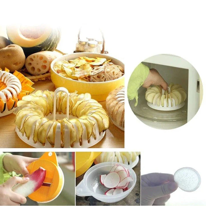 Trendha Potato Chips Maker - Adjustable thickness settings for perfectly crisp homemade potato crisps