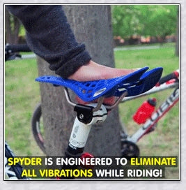 Inbuilt Saddle Suspension - Ergonomic bicycle seat with shock-absorbing design for comfortable cycling