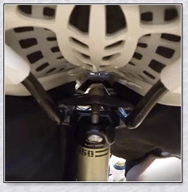 Inbuilt Saddle Suspension - Ergonomic bicycle seat with shock-absorbing design for comfortable cycling