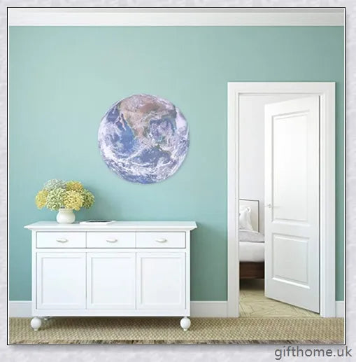 1000 Piece Round Earth Jigsaw Puzzle made from premium quality wood with a stunning, detailed image of the world
