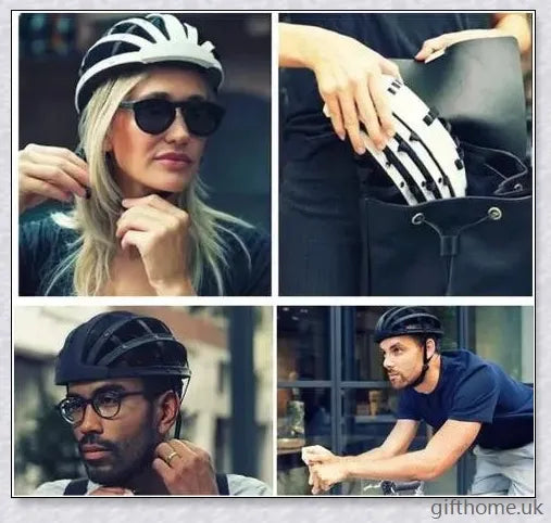 Foldable Bike Helmet with Compact Design, Impact-Resistant Materials, and Adjustable Fit for UK Cyclists