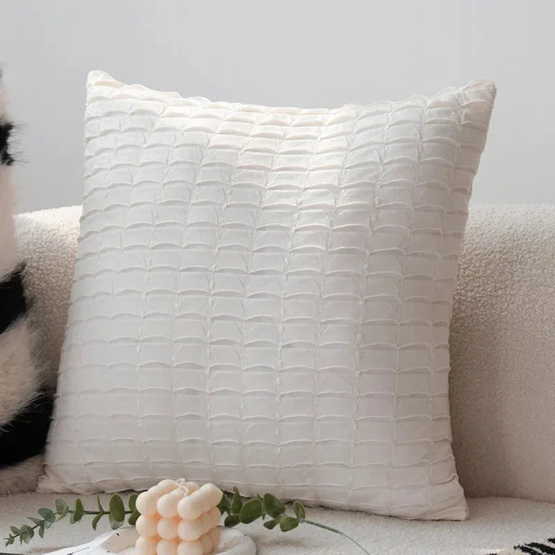 Italian Minimalist Black and White Cushion Cover - Soft, Durable and Eco-Friendly Luxury Pillowcase