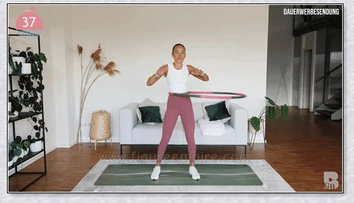 Premium weighted hula hoop designed for effective waist slimming and full-body toning