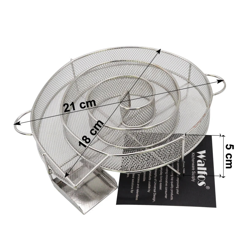Trendha Cold Smoke Generator for Barbecue Grilling with Durable Metal Construction and Innovative Maze Design