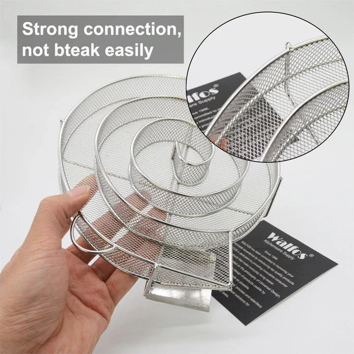 Trendha Cold Smoke Generator for Barbecue Grilling with Durable Metal Construction and Innovative Maze Design