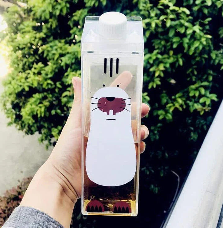 Colourful cartoon animal patterned water bottle made of durable ABS material