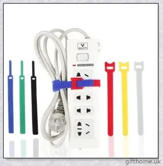 Back To Back Velcro Cable Management - Premium nylon cable organiser for tidy workspace and entertainment setup