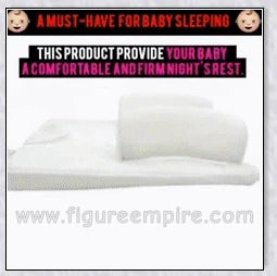 Newborn Baby Sleep Fixed Position & Anti Roll Pillow with air vent bumpers and mesh fabric for comfort and breathability