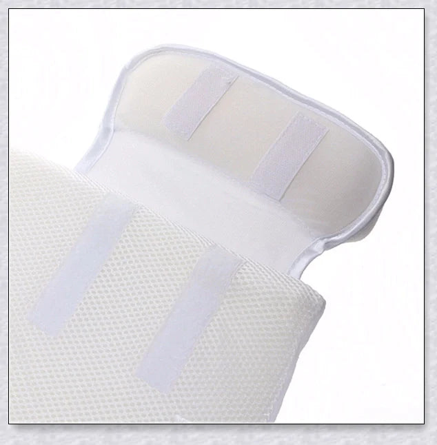 Newborn Baby Sleep Fixed Position & Anti Roll Pillow with air vent bumpers and mesh fabric for comfort and breathability