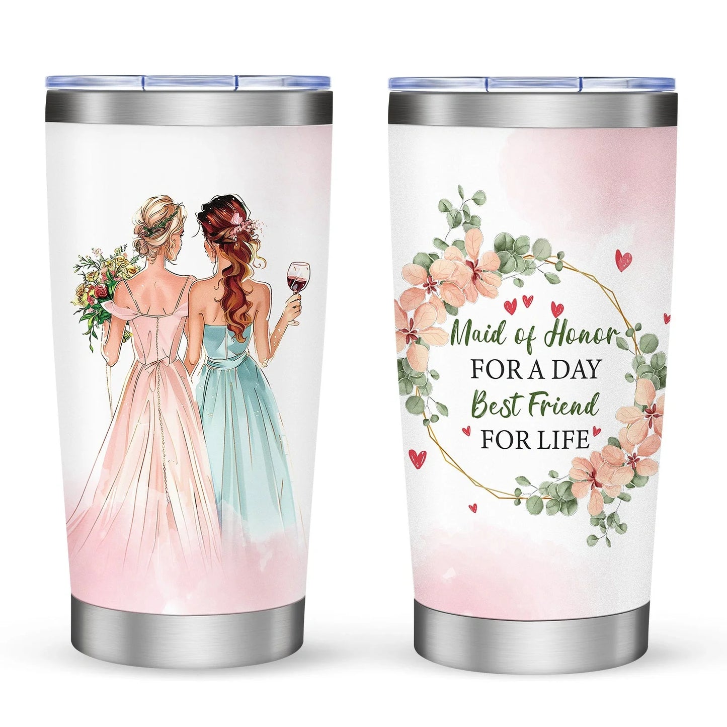 20oz Car Cup with secure lid, perfect for preventing spills during commutes