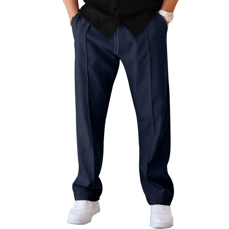 Comfortable drawstring waist casual pants for men in various colors and sizes