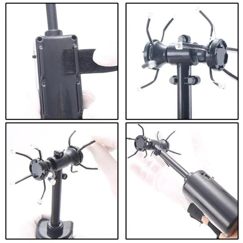 Adjustable Spiral Lamp Generator with mesmerising rotating lights and customisable effects