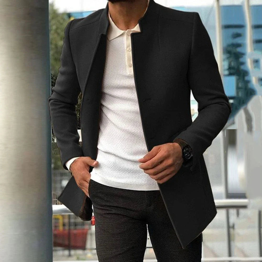Stylish and versatile men's single-breasted business jacket in a variety of classic colors