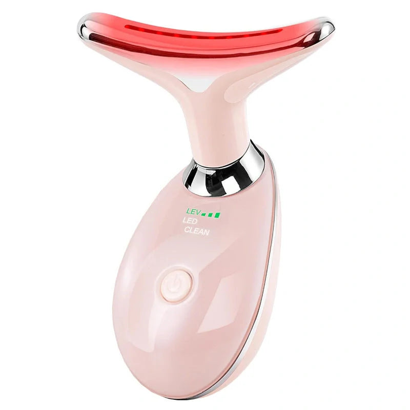 LED Photon Therapy Face & Neck Massager for skin tightening and anti-aging
