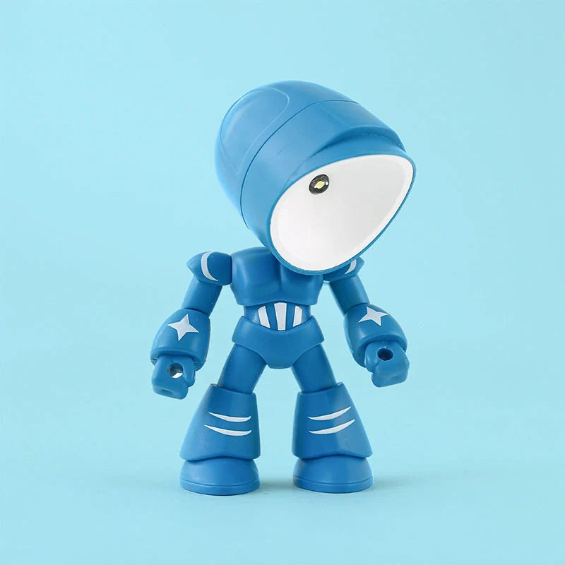 Mini LED Hero Robot Table Lamp with adjustable arms and 360° rotating head