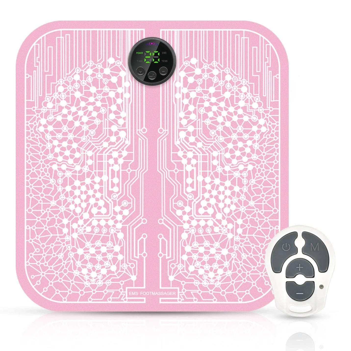 Premium electric foot massager with adjustable settings, wireless remote control, and intelligent power-off protection for a customised relaxation experience.