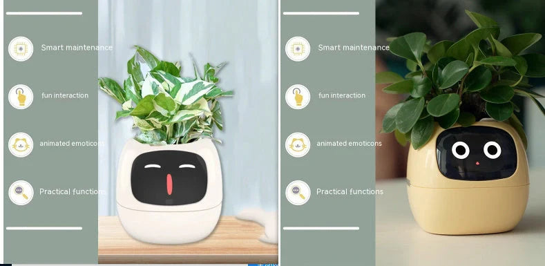 Smart Planter with AI and 7 sensors for easy plant care in various colours