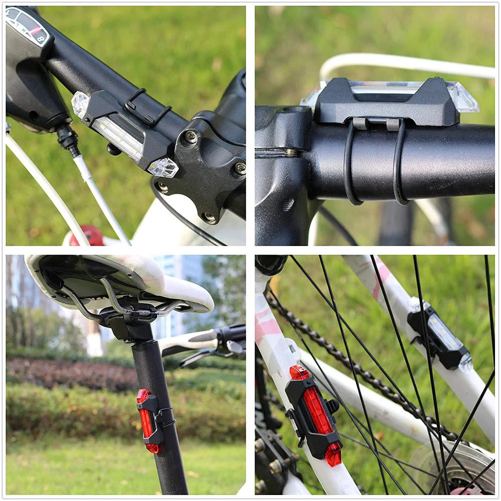 Bicycle Rear Light with Multiple Lighting Modes for Enhanced Visibility and Safety