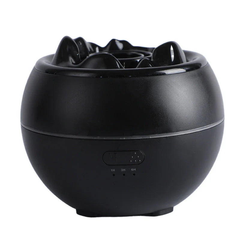 Sleek and compact aroma diffuser with adjustable timer settings, automatic shut-off, and large water tank for long-lasting fragrance dispersal