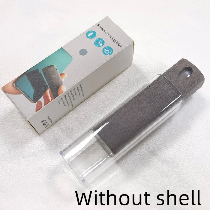 All-in-One Portable Screen Cleaner with Microfiber Wipe and Refillable Cleaning Solution