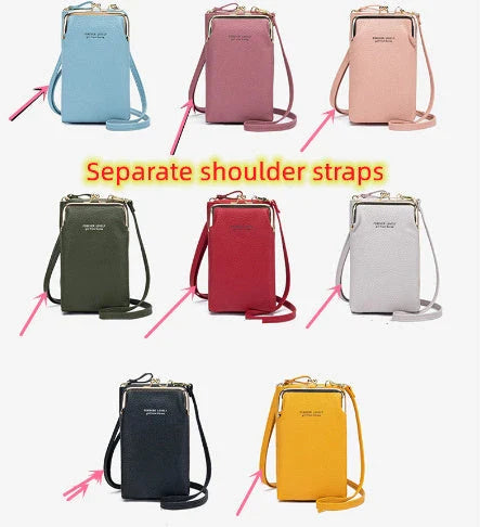 Stylish PU leather shoulder bag featuring a lychee pattern design in a range of vibrant colours