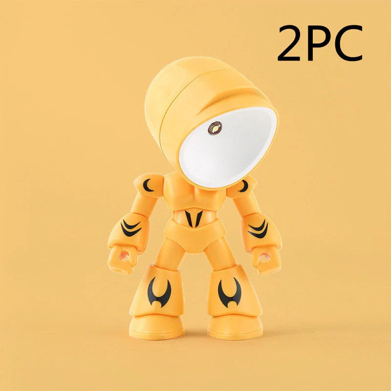 Mini LED Hero Robot Table Lamp with adjustable arms and 360° rotating head